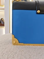 Prada, Cahier Bag , , Blue, Like New - Image 27