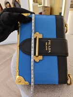 Prada, Cahier Bag , , Blue, Like New - Image 33