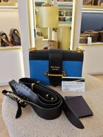 Prada, Cahier Bag , , Blue, Like New - Image 61