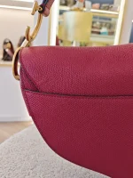 Dior, Saddle Bag, Medium, Red, Like New - Image 13