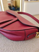Dior, Saddle Bag, Medium, Red, Like New - Image 21