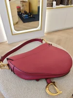 Dior, Saddle Bag, Medium, Red, Like New - Image 22