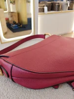 Dior, Saddle Bag, Medium, Red, Like New - Image 23