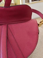 Dior, Saddle Bag, Medium, Red, Like New - Image 29