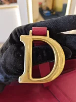 Dior, Saddle Bag, Medium, Red, Like New - Image 33