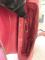 Dior, Saddle Bag, Medium, Red, Like New - Image 37
