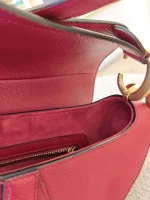 Dior, Saddle Bag, Medium, Red, Like New - Image 42