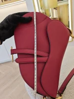 Dior, Saddle Bag, Medium, Red, Like New - Image 43