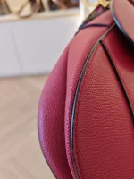Dior, Saddle Bag, Medium, Red, Like New - Image 47