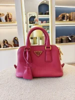 Prada, Prada Saffiano Lux Mini Promenade Bag, Mini, Pink, Very Very  Good - Image 3
