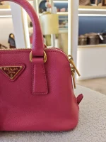 Prada, Prada Saffiano Lux Mini Promenade Bag, Mini, Pink, Very Very  Good - Image 4
