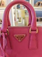 Prada, Prada Saffiano Lux Mini Promenade Bag, Mini, Pink, Very Very  Good - Image 5