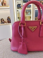 Prada, Prada Saffiano Lux Mini Promenade Bag, Mini, Pink, Very Very  Good - Image 6