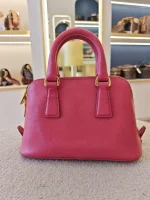 Prada, Prada Saffiano Lux Mini Promenade Bag, Mini, Pink, Very Very  Good - Image 8