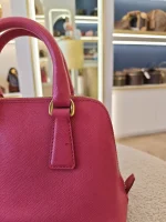 Prada, Prada Saffiano Lux Mini Promenade Bag, Mini, Pink, Very Very  Good - Image 9