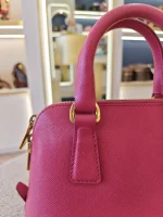 Prada, Prada Saffiano Lux Mini Promenade Bag, Mini, Pink, Very Very  Good - Image 10