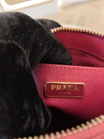 Prada, Prada Saffiano Lux Mini Promenade Bag, Mini, Pink, Very Very  Good - Image 23