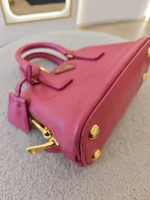 Prada, Prada Saffiano Lux Mini Promenade Bag, Mini, Pink, Very Very  Good - Image 33