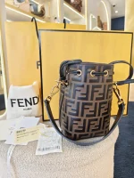 Fendi, Mon Tresor Bucket Bag, Mini, Brown, Very Very  Good - Image 2