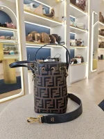 Fendi, Mon Tresor Bucket Bag, Mini, Brown, Very Very  Good - Image 5
