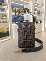 Fendi, Mon Tresor Bucket Bag, Mini, Brown, Very Very  Good - Image 6