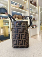Fendi, Mon Tresor Bucket Bag, Mini, Brown, Very Very  Good - Image 7