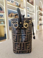 Fendi, Mon Tresor Bucket Bag, Mini, Brown, Very Very  Good - Image 8