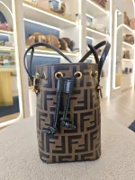 Fendi, Mon Tresor Bucket Bag, Mini, Brown, Very Very  Good - Image 9