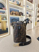 Fendi, Mon Tresor Bucket Bag, Mini, Brown, Very Very  Good - Image 11