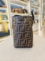 Fendi, Mon Tresor Bucket Bag, Mini, Brown, Very Very  Good - Image 14
