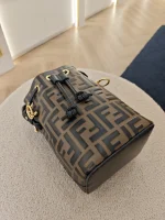 Fendi, Mon Tresor Bucket Bag, Mini, Brown, Very Very  Good - Image 16