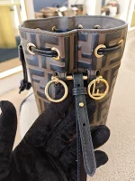 Fendi, Mon Tresor Bucket Bag, Mini, Brown, Very Very  Good - Image 35