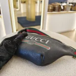 Gucci, Gucci Print Belt Bag, Mini, Black, Very Very  Good - Image 5