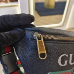 Gucci, Gucci Print Belt Bag, Mini, Black, Very Very  Good - Image 9