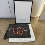 Gucci, Pouch with Kingsnake, , Black, Very Very  Good - Image 20