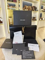 YSL, Uptown Pouch, , Black, Very Like New - Image 2