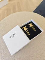 Celine, Triomphe Snap Hair Clips, , Gold, Very Very  Good - Image 4