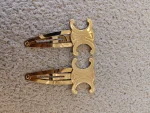 Celine, Triomphe Snap Hair Clips, , Gold, Very Very  Good - Image 7