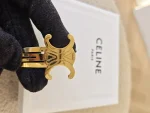 Celine, Triomphe Snap Hair Clips, , Gold, Very Very  Good - Image 12