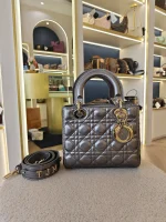 Dior, Lady, Small, Metallic, Very Very  Good - Image 6