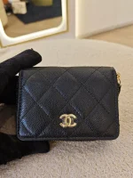 Chanel, Zippy Card Holder, , Black, New - Image 7