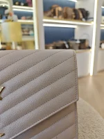 YSL, Envelope Clutch Bag, , Beige, Very Very  Good - Image 7