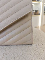 YSL, Envelope Clutch Bag, , Beige, Very Very  Good - Image 10