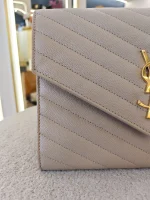 YSL, Envelope Clutch Bag, , Beige, Very Very  Good - Image 11