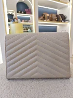 YSL, Envelope Clutch Bag, , Beige, Very Very  Good - Image 12