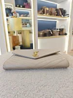 YSL, Envelope Clutch Bag, , Beige, Very Very  Good - Image 20
