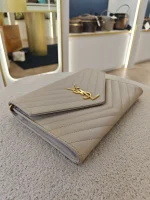 YSL, Envelope Clutch Bag, , Beige, Very Very  Good - Image 22