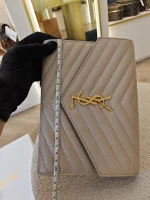 YSL, Envelope Clutch Bag, , Beige, Very Very  Good - Image 48