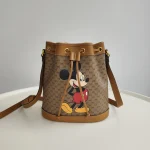 Gucci, x Disney Mickey Bucket Bag, Small, Brown, Very Very  Good - Image 3