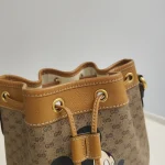 Gucci, x Disney Mickey Bucket Bag, Small, Brown, Very Very  Good - Image 9